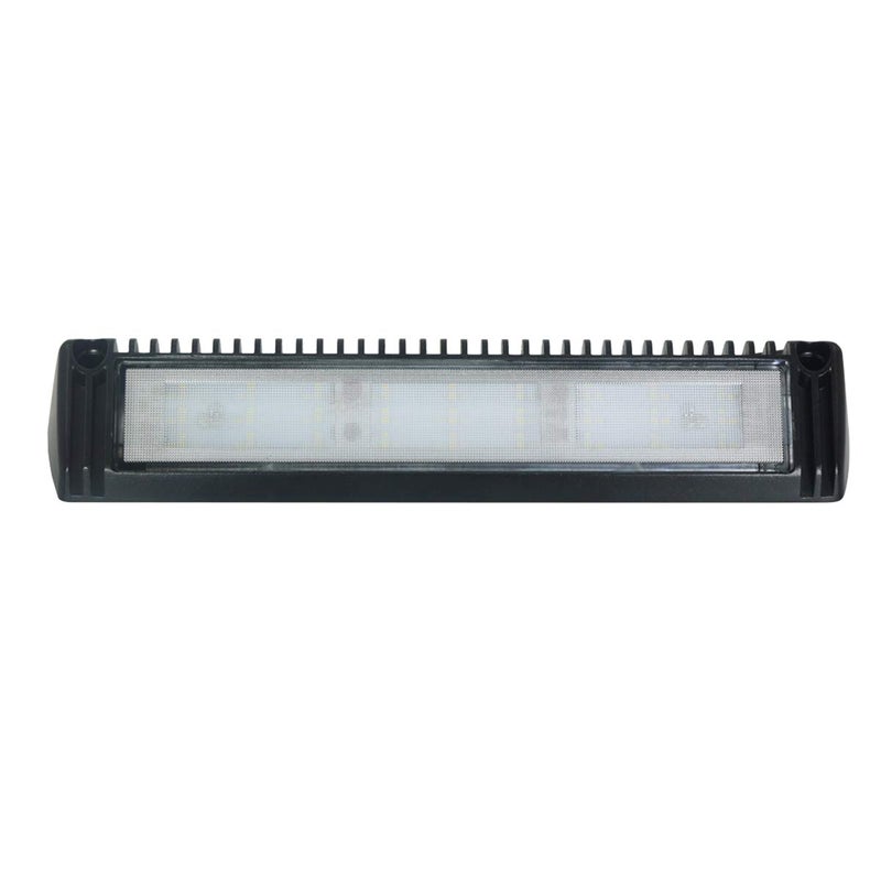 Raycharm 13" RV Exterior LED Work Scene Light Fixture, 40Â° Down Angle Flood Beam, 6000K Cool-White, 12V/24V DC, High Lumen Output Low Current Draw, Aluminum Housing Black Finish, 1-Pack - Image 2